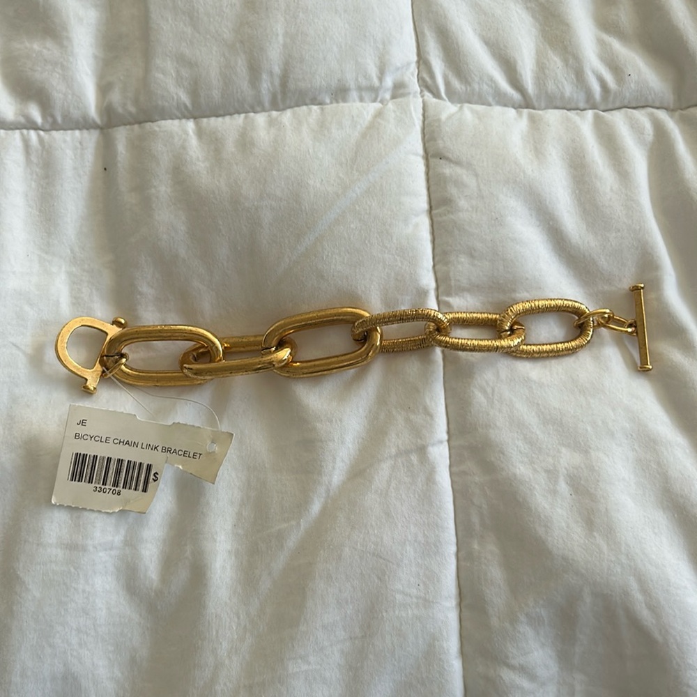 Lovard Chunky Chain Gold Bracelet, NWT